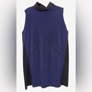 Zara Neoprene Shift Mini Dress With Pockets